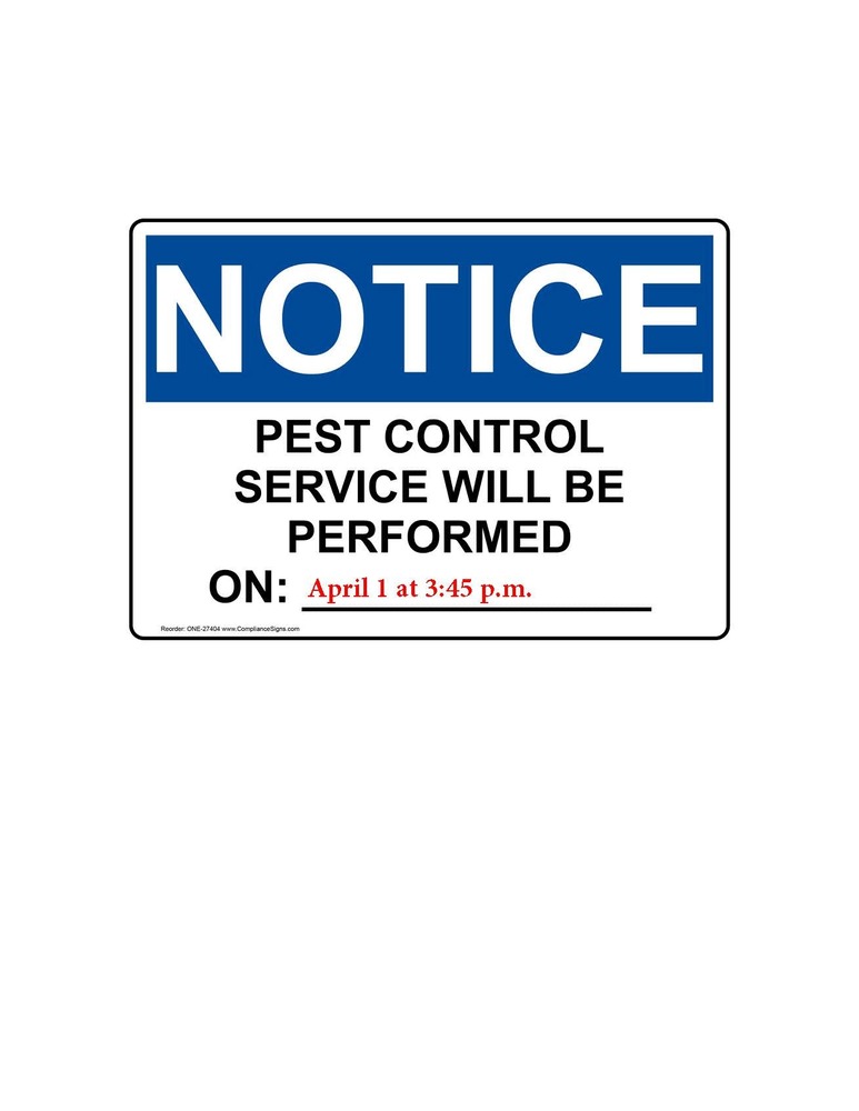 Pesticide Notice